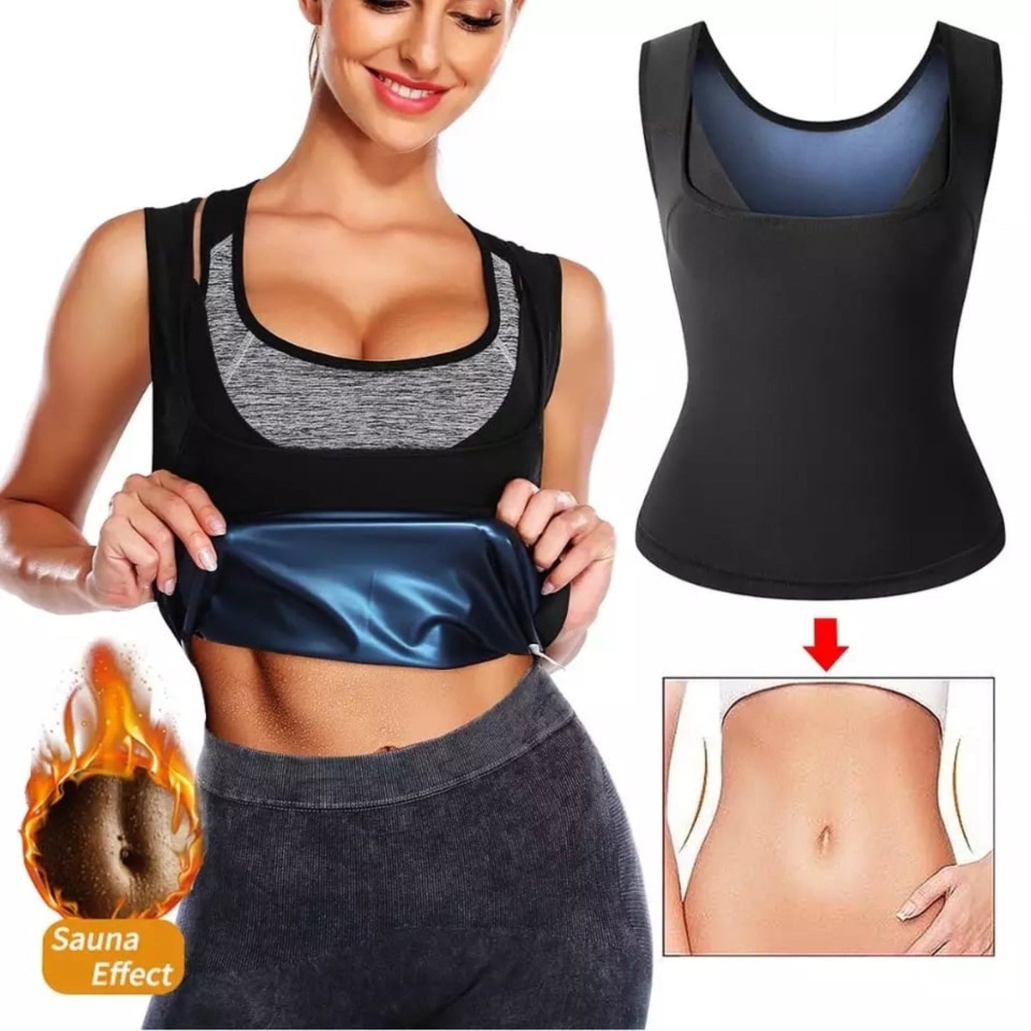 🔥CAMISETA TERMICA REDUCTORA ORIGINAL®🥵Maximiza tus resultados💪