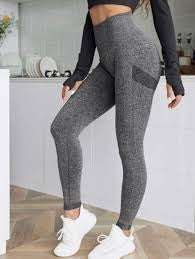 Leggins Mujer Push Up Gris L/XL