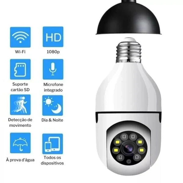 Cámara de Seguridad Full HD Wi-Fi Inteligente 360 + Envío Gratis