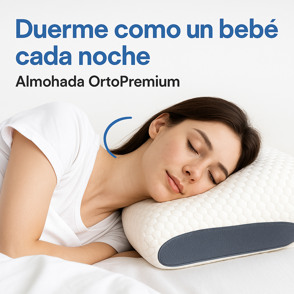 💎 Almohada Ortopédica Premium 🛏️ + REGALO – Sueña con el máximo confort 🌙✨