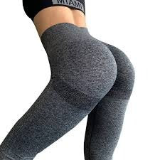 Leggins Mujer Push Up Gris L/XL