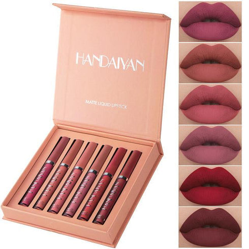 💄 Lápiz Labial a Prueba de agua Gran promoción Paga 3 y lleva 6 + Caja de Regalo ( Oferta Exclusiva)