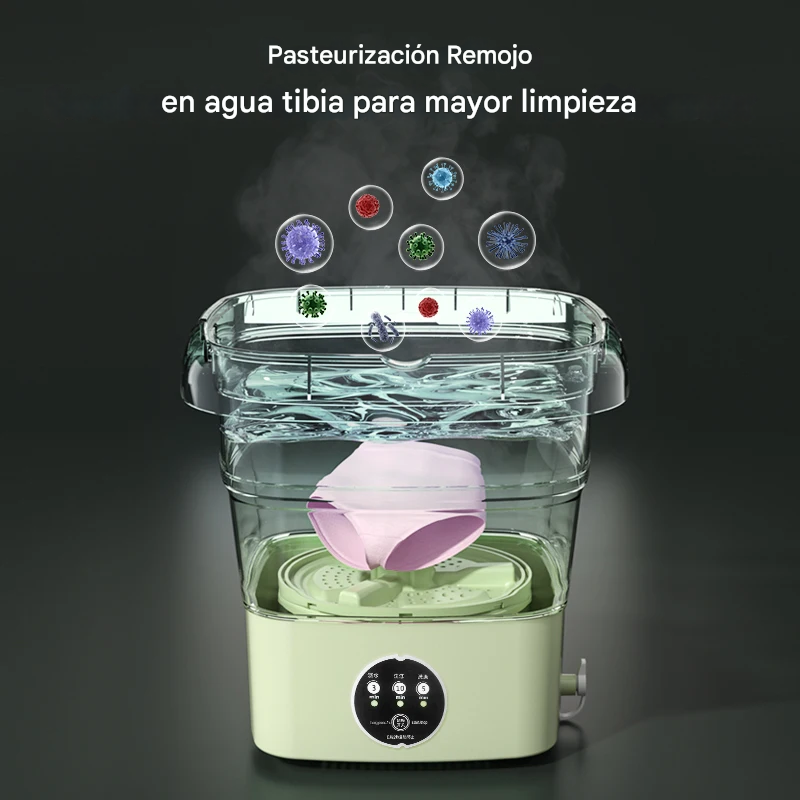 Mini Lavadora Portatil con Secado 🧼👕, Fácil de transportar