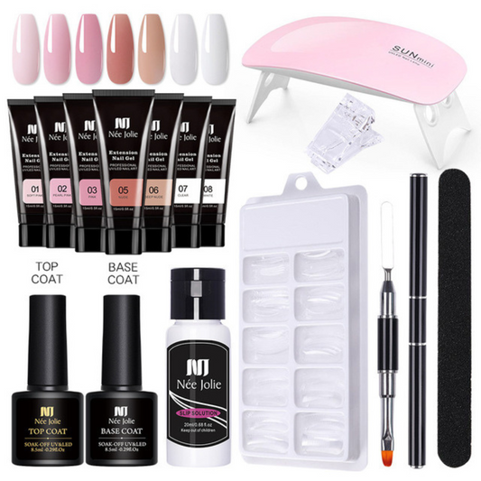 💅Kit Polygel Uñas Semipermanente + LamparaUV💃